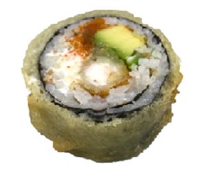 Futomaki de langostino tempurizado
