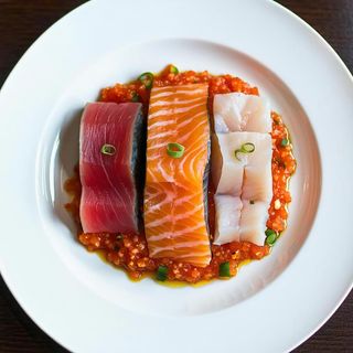 Tris di tartare - tonno, salmone, orata