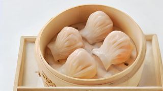 7.Ravioli di cristallo con gamberi 4 pezzi