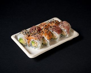 Rainbow uramaki