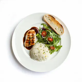 Bandeja Pollo Con Arroz