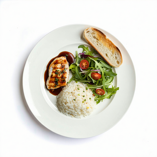 Bandeja Pollo Con Arroz