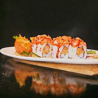 147. Chihiro Roll De Tempura De Gamba Con Almendra (8 Uds.)