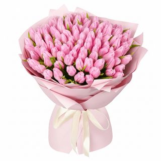 101 рожевий тюльпан