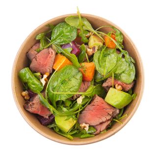 Beef, beetroot and sweet potato