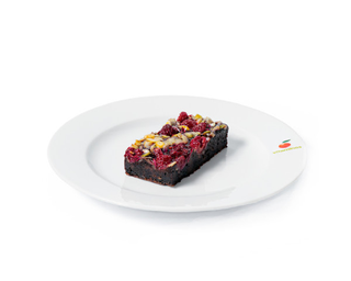 Brownie de chocolate e framboesa 