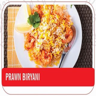 Prawn biryani