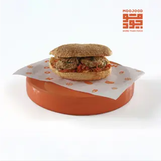  Sandwich de kefta de bœuf, race brune de l'Atlas   