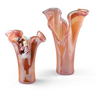 Vase Murano Opaline Rose Pm