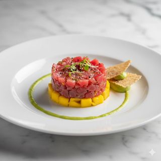 Tartare di tonno con mango