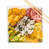 Poke bowl ceviche