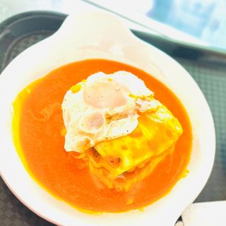 Menu francesinha de frango