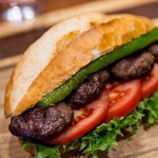 Kofte beef meatballs in bread 