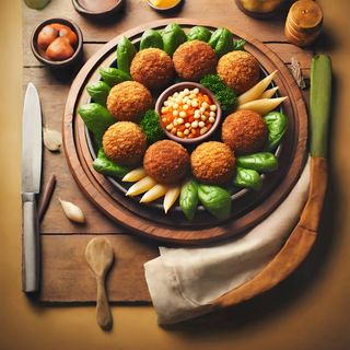 Falafel, Molho de Mostarda e mel