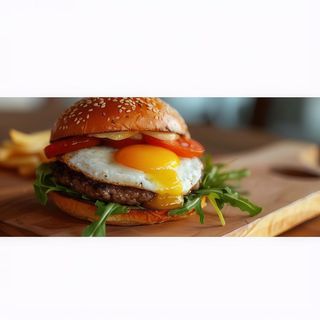 Hamburguesa buey completa verdura