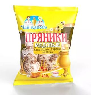 Pierniki z nadzieniem miodowym “Herbata we dwóje” 400g