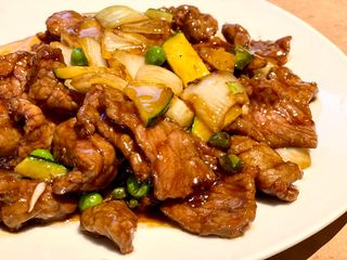 Ternera con salsa de ostras