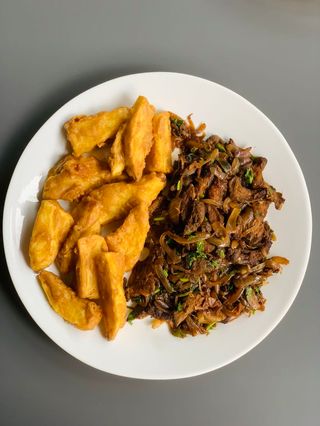 Dry fried beef 