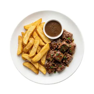 Chips & Pan-Fried Beef