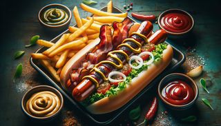 Hot dog picant meniu