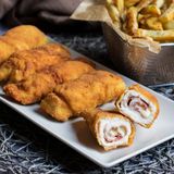 Flamenquines Sin Queso Con Patatas