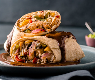Grilled Chicken and Zucchini Burrito