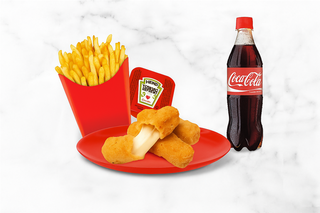 Obrok pohovani kačkavalj+Coca Cola 0.5