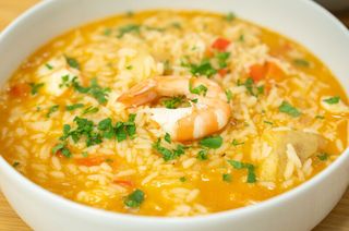Arroz de Camarão e Tamboril