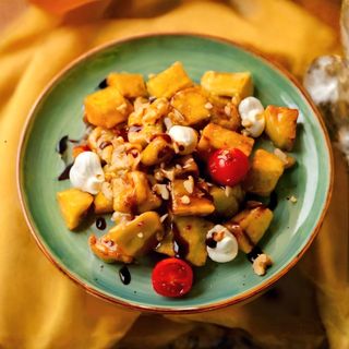 Салат "Хрустящий баклажан с сливочным сыром