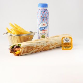  ДУРУМ КУРИНЫЙ КОМБО С АЙРАНОМ