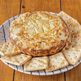 Tortilla de patata con setas y trufas