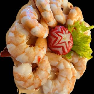 1002. Ensalada con Gambas y Salsa Rosa