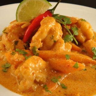 Gambas Con Salsa De Curry