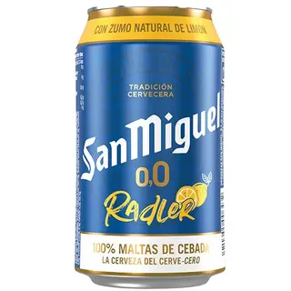 Cerveza San Miguel Radler 0.0 Lata 33cl.