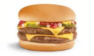 Double Beef Cheeseburger avec Frites