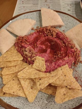 Pink Humus De Garbanzos