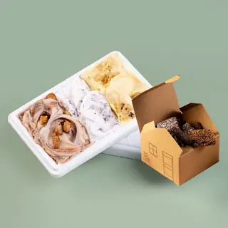 Tarrina de helado M (400 gr) + 12 Scacchi variados