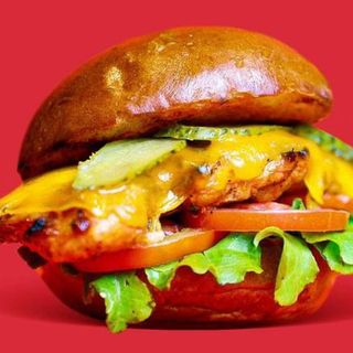 Marty's Grilled Chik'n Cheese Burger