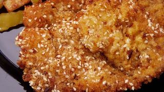 Șnițel de pui cu susan