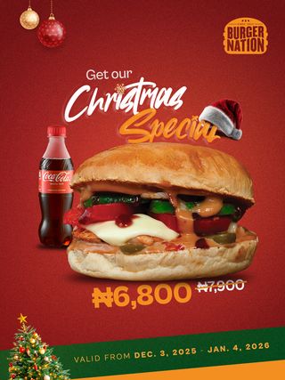 Burger Nation Christmas Special Deal