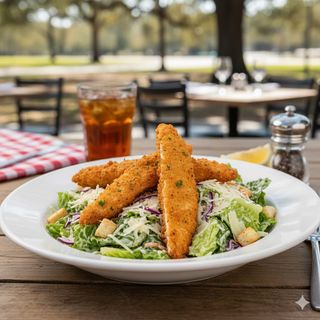 Цезар с хрупкаво пиле