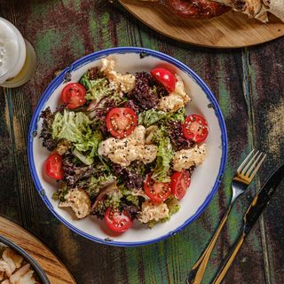 კრევეტების სალათი