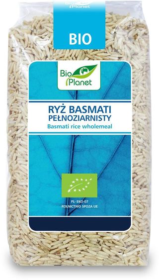 RYŻ BASMATI PEŁNOZIARNISTY BIO 500 g - BIO PLANET