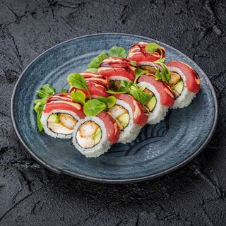 ШЕФ рол з тунцем, хрусткою креветкою панко, яблуком і авокадо