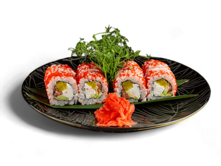 Рол каліфорнія в ікрі з лососем (280г)