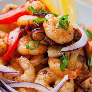 Langostino Con Ajo Y Pimienta