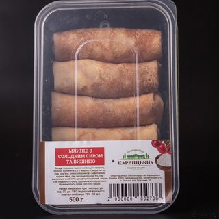 Млинці з солодким сиром та вишнею, 500 Г