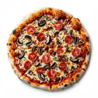 Pizza bianco azzurra