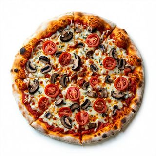 Pizza bianco azzurra