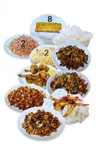 Menú especial para ocho personas